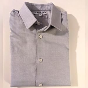 Express extra slim textured shirt